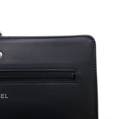 Chanel Calfskin Black Shoulder Bags
