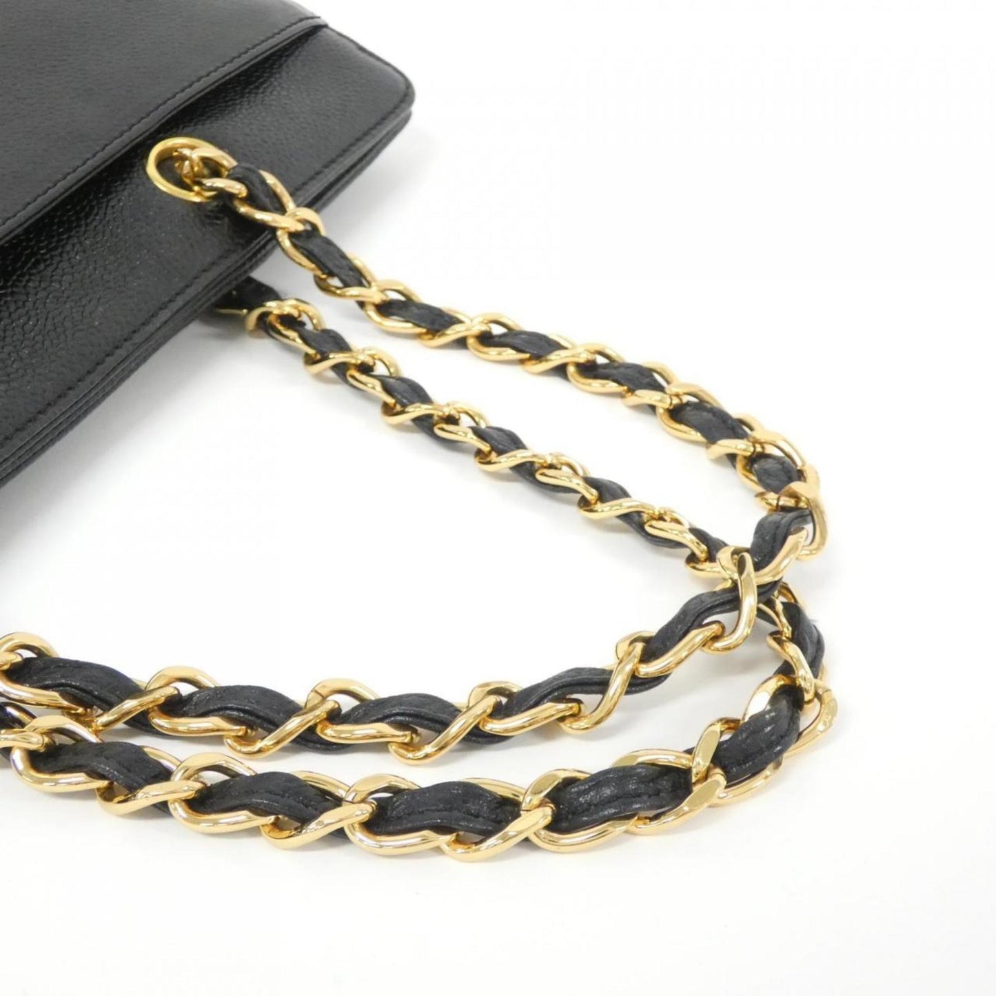 Chanel Calfskin Black Handbags