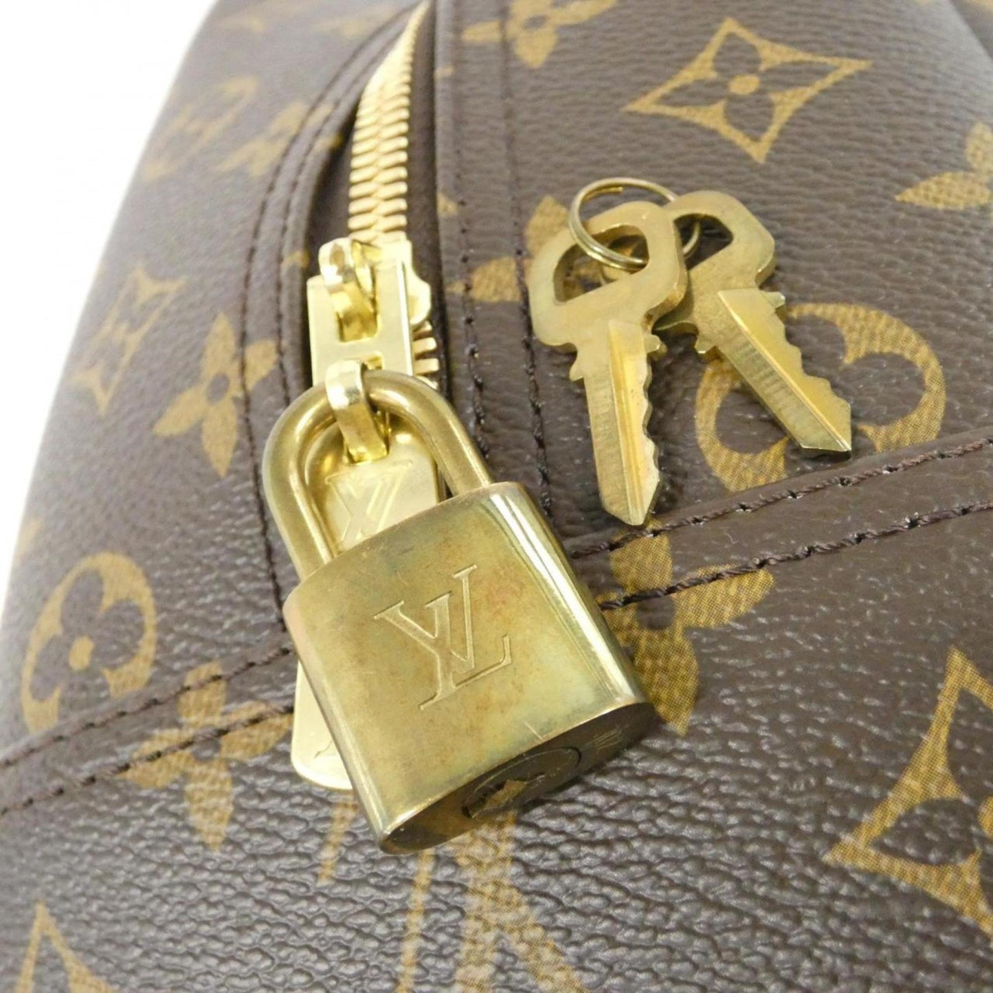 Louis Vuitton Coated Canvas Brown Handbags