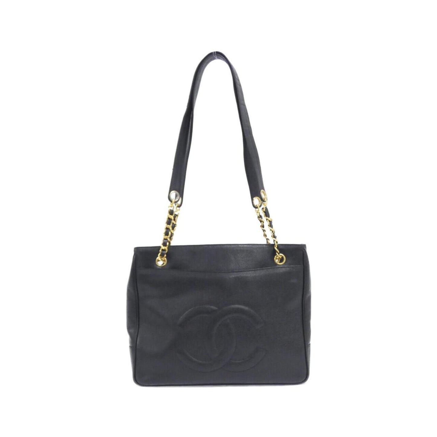 Chanel Calfskin Black Shoulder Bags