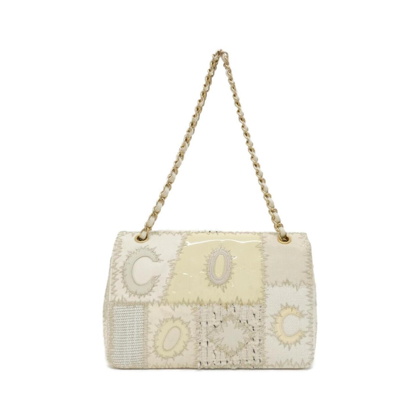 Chanel Canvas White Shoulder Bags