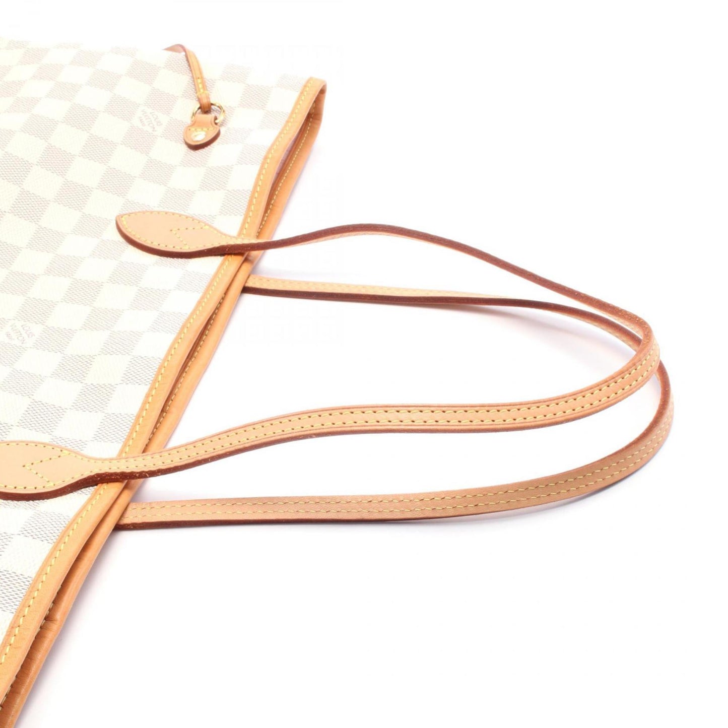 Louis Vuitton Coated Canvas White Tote Bags