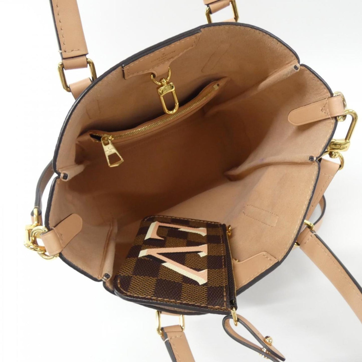 Louis Vuitton Coated Canvas Brown Handbags