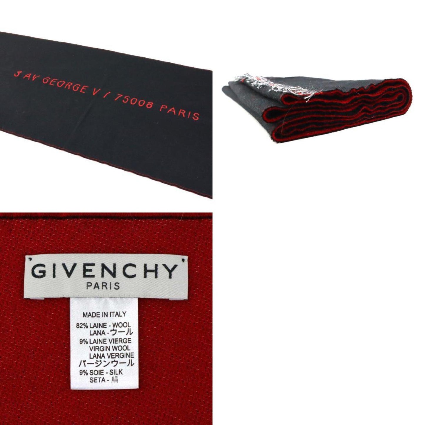 Givenchy Wool Black Scarves