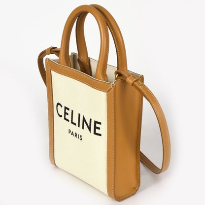Celine Canvas Brown Shoulder Bags