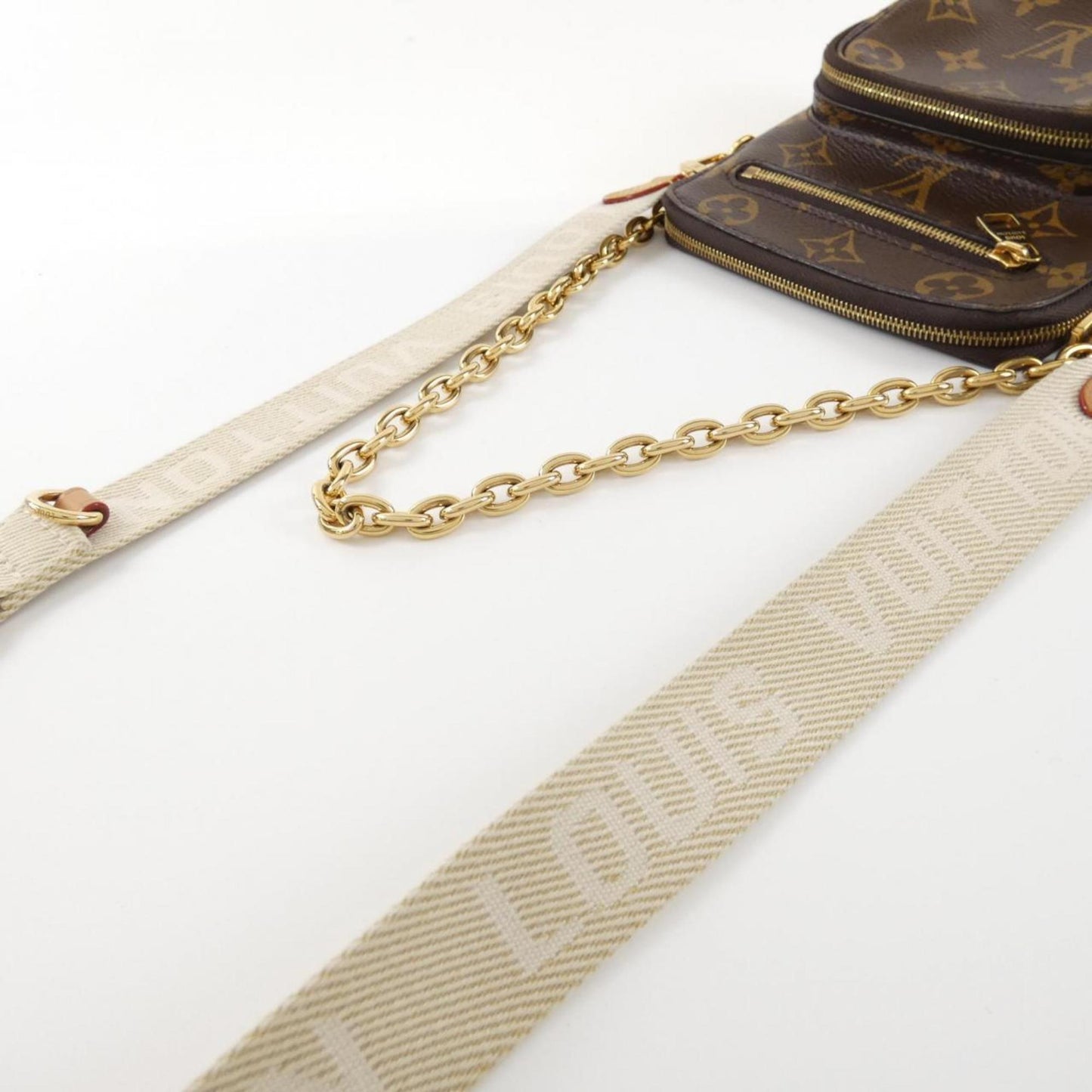 Louis Vuitton Coated Canvas Brown Shoulder Bags
