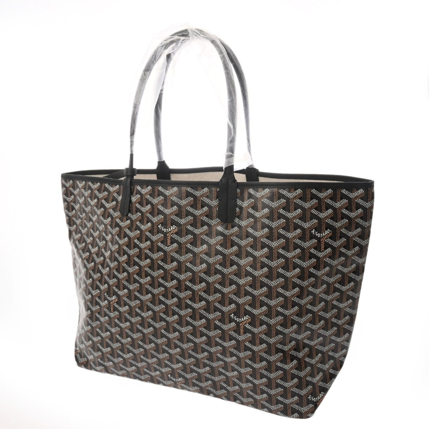 Goyard Pvc Black Tote Bags