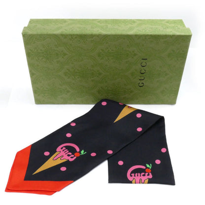 Gucci Silk Black Scarves
