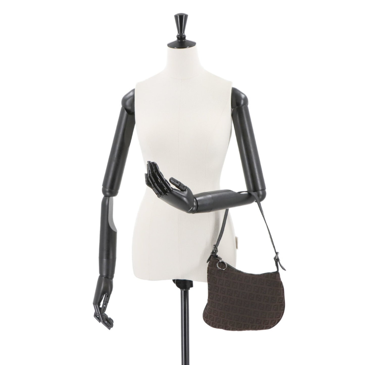 Fendi Canvas Black Shoulder Bags