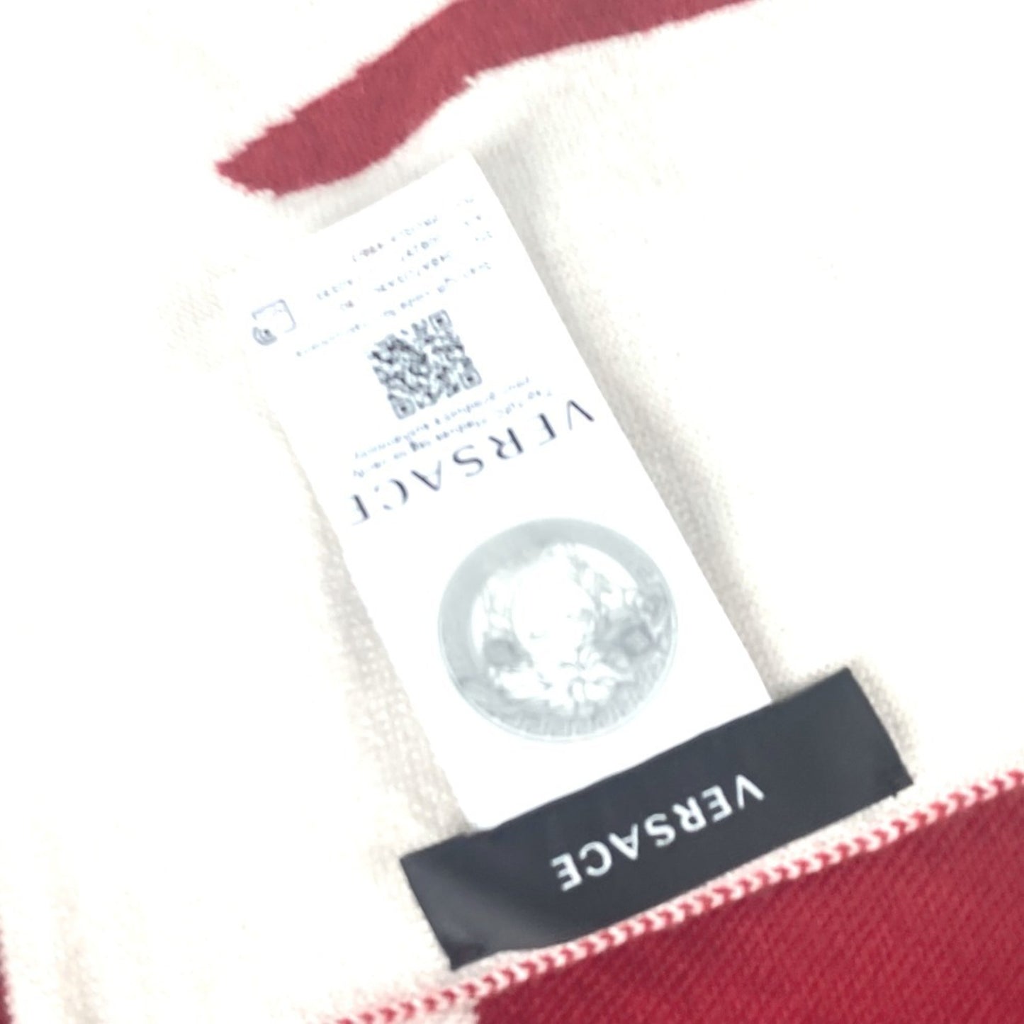 Versace Wool Red Scarves
