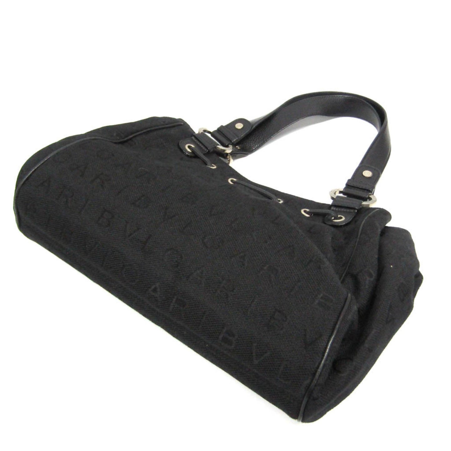 Bvlgari Canvas Black Handbags