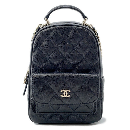 Chanel Calfskin Black Backpacks