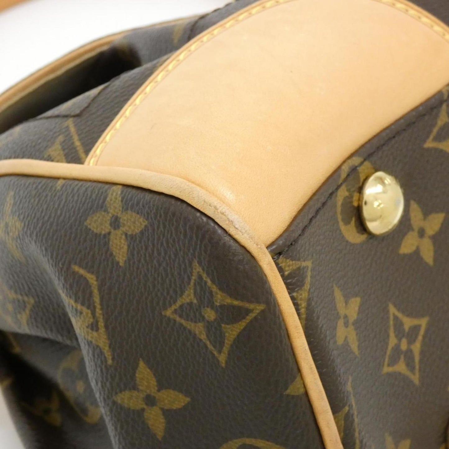 Louis Vuitton Coated Canvas Brown Shoulder Bags