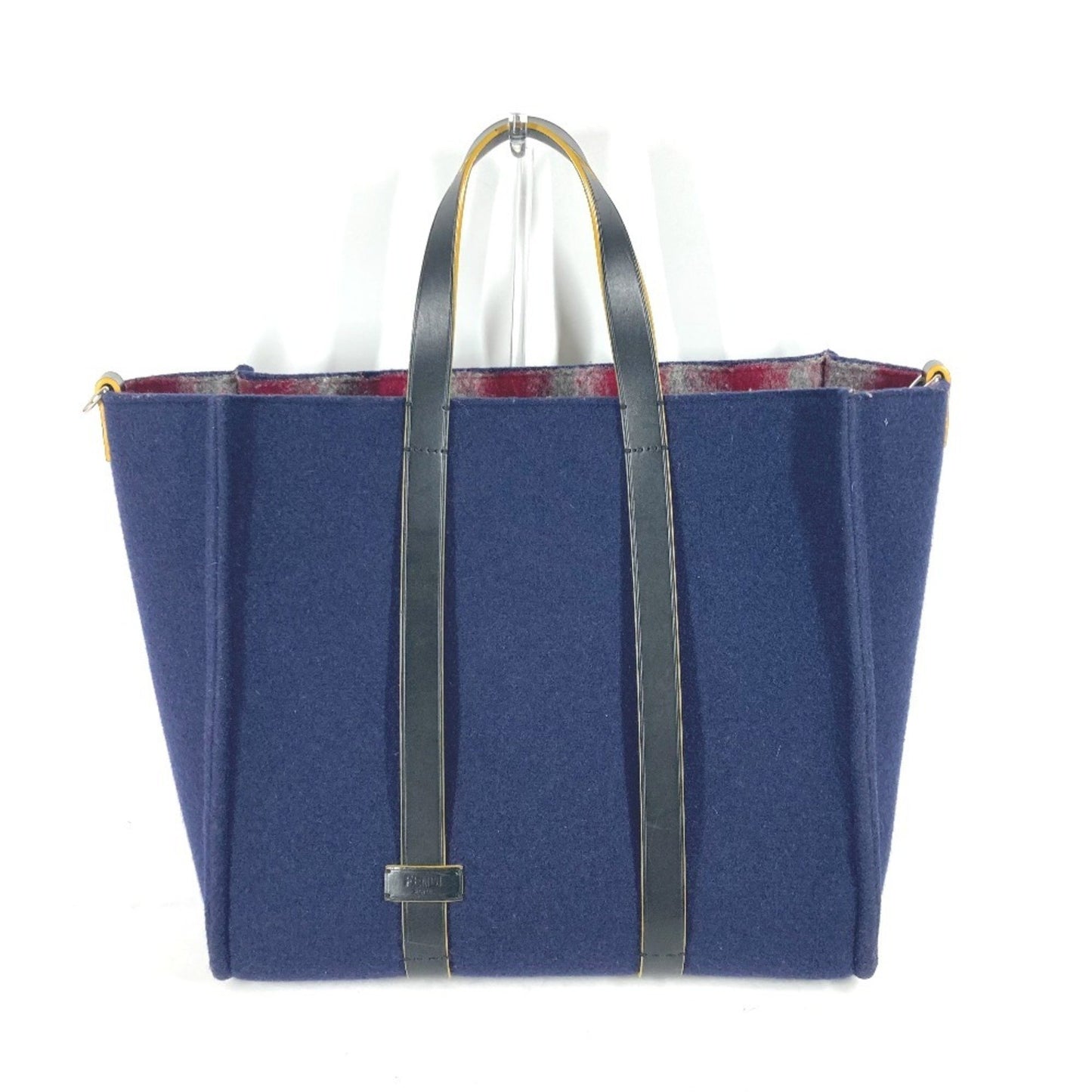 Fendi Wool Blue Shoulder Bags