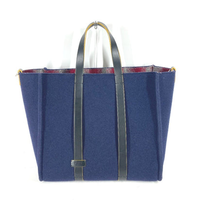 Fendi Wool Blue Shoulder Bags