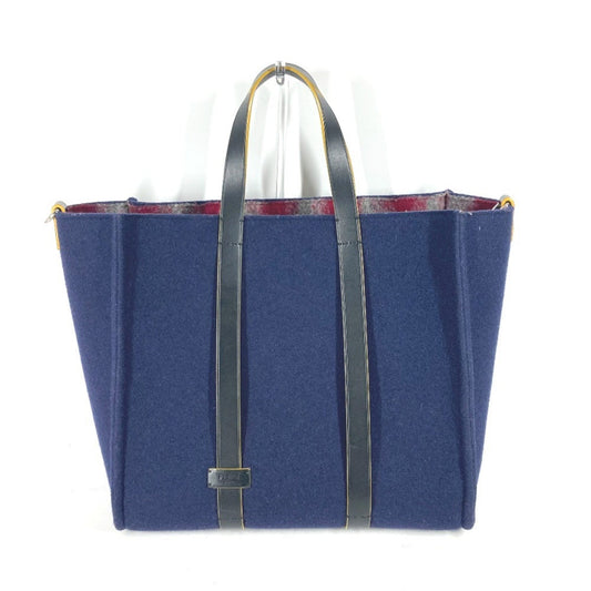 Fendi Wool Blue Shoulder Bags