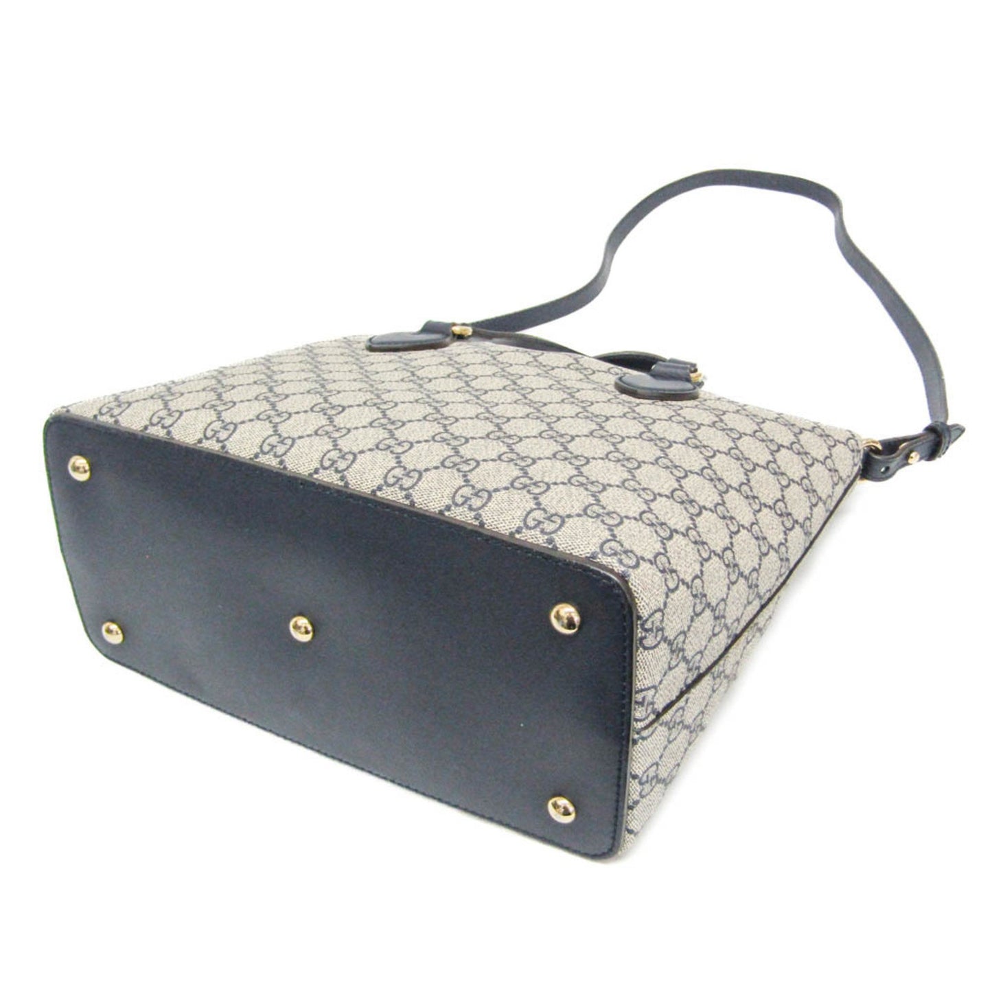 Gucci Coated Canvas Blue Shoulder Bags