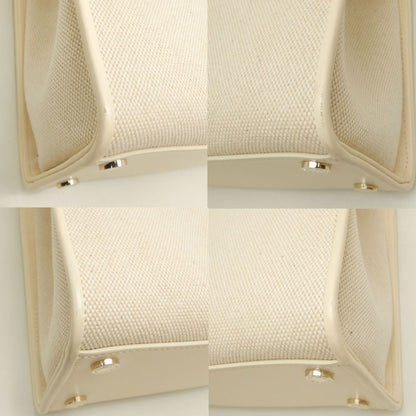 Bvlgari Canvas White Tote Bags
