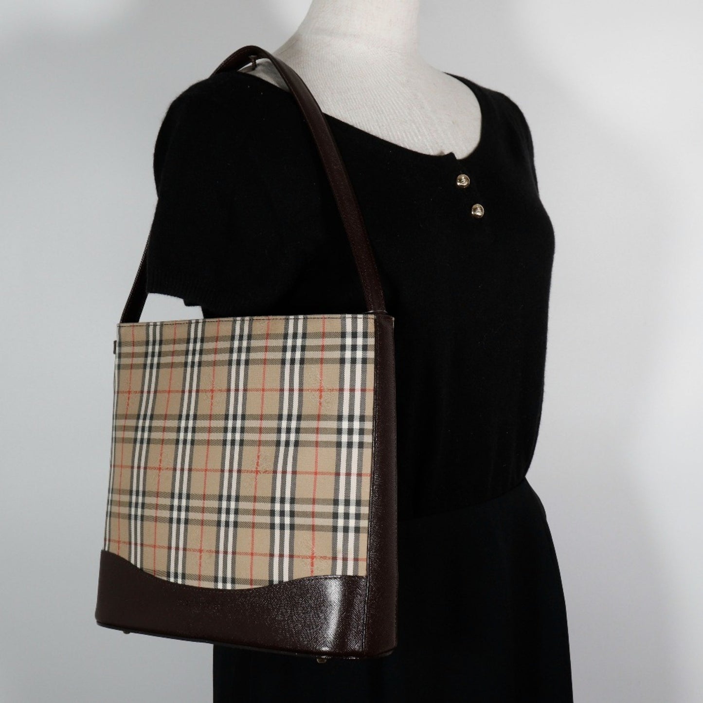 Burberry Canvas Black Shoulder Bags