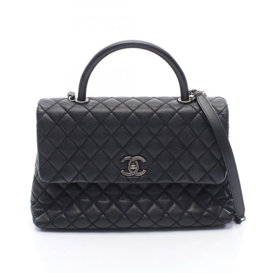 Chanel Calfskin Black Handbags