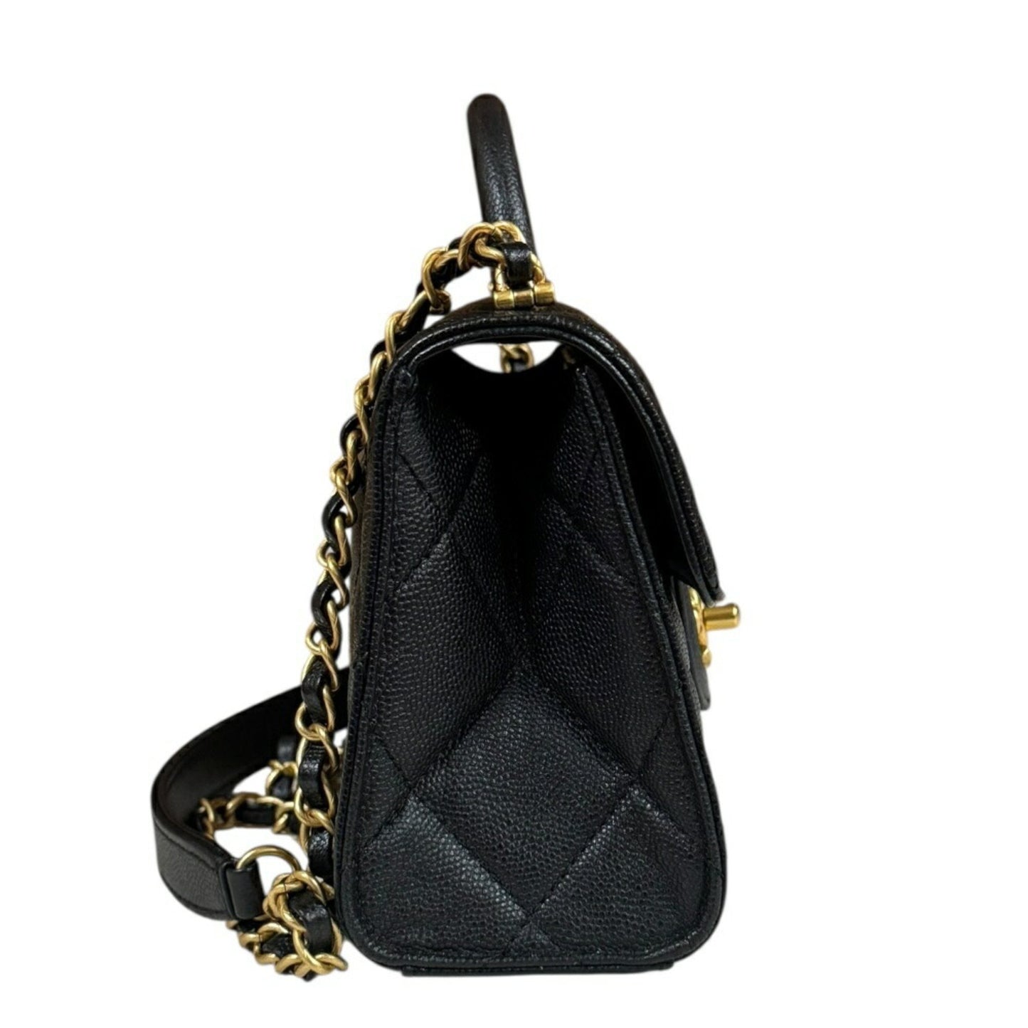 Chanel Calfskin Black Shoulder Bags