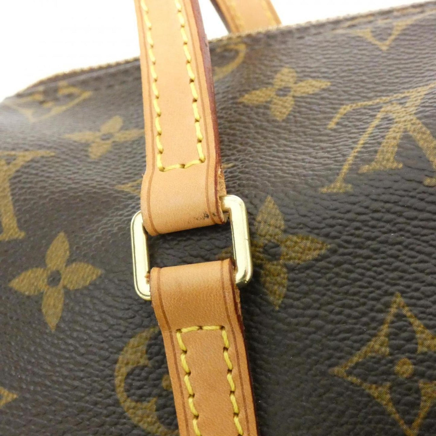 Louis Vuitton Coated Canvas Brown Handbags