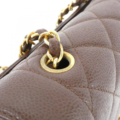 Chanel Calfskin Brown Shoulder Bags