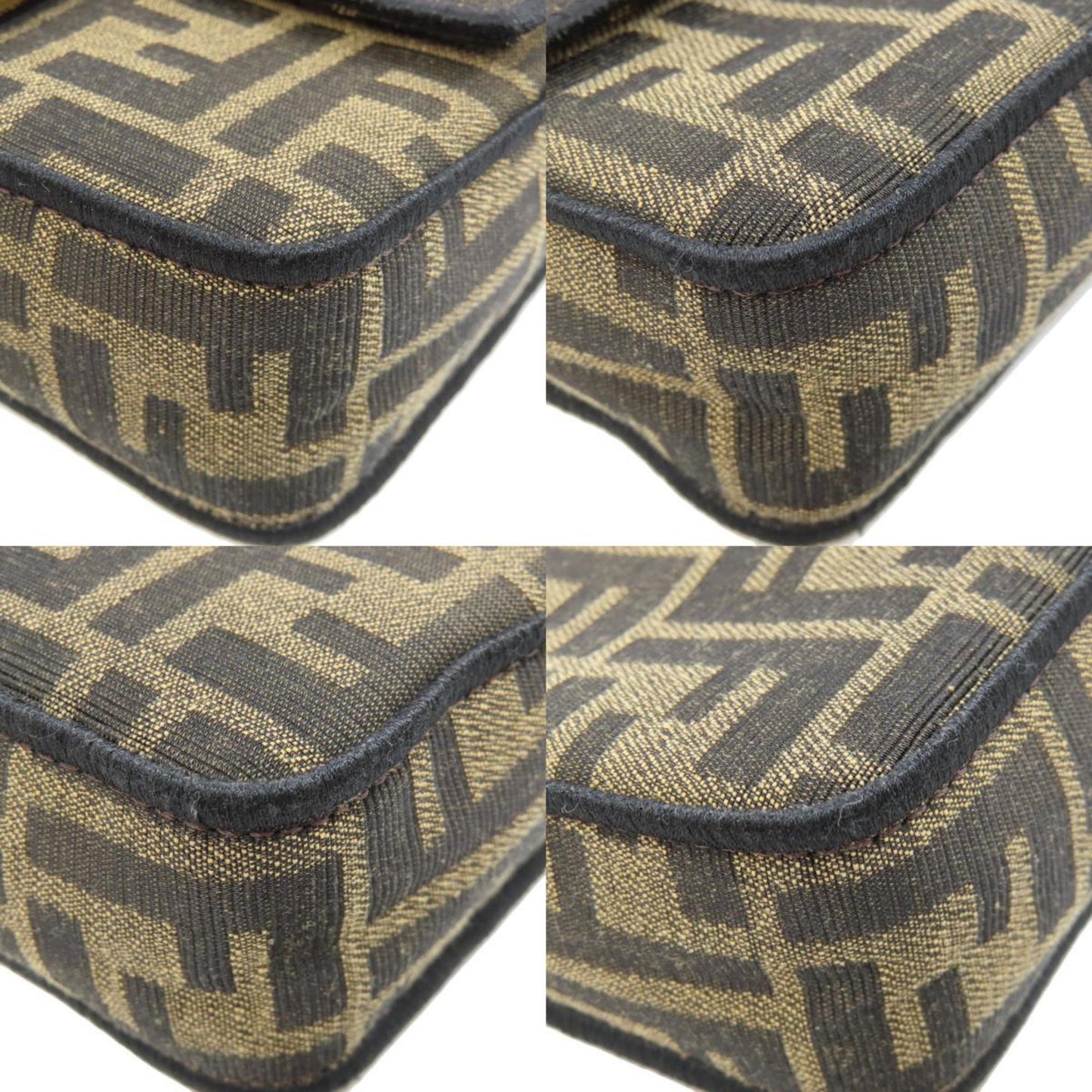 Fendi Canvas Brown Shoulder Bags