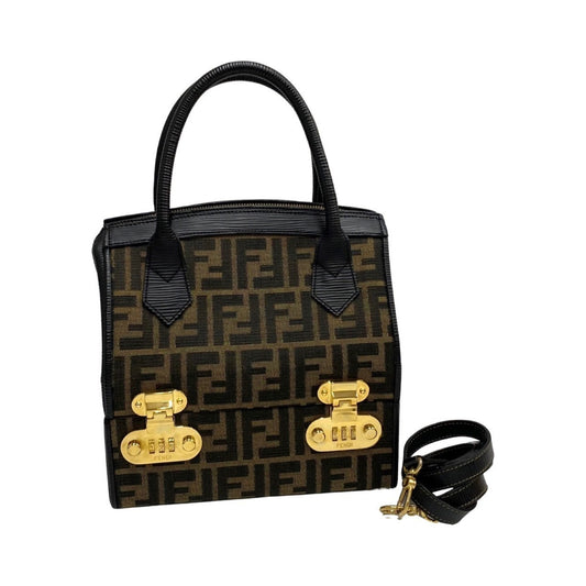Fendi Canvas Black Handbags