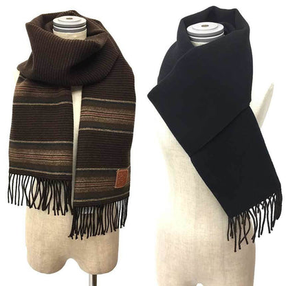 Loewe Wool Black Scarves