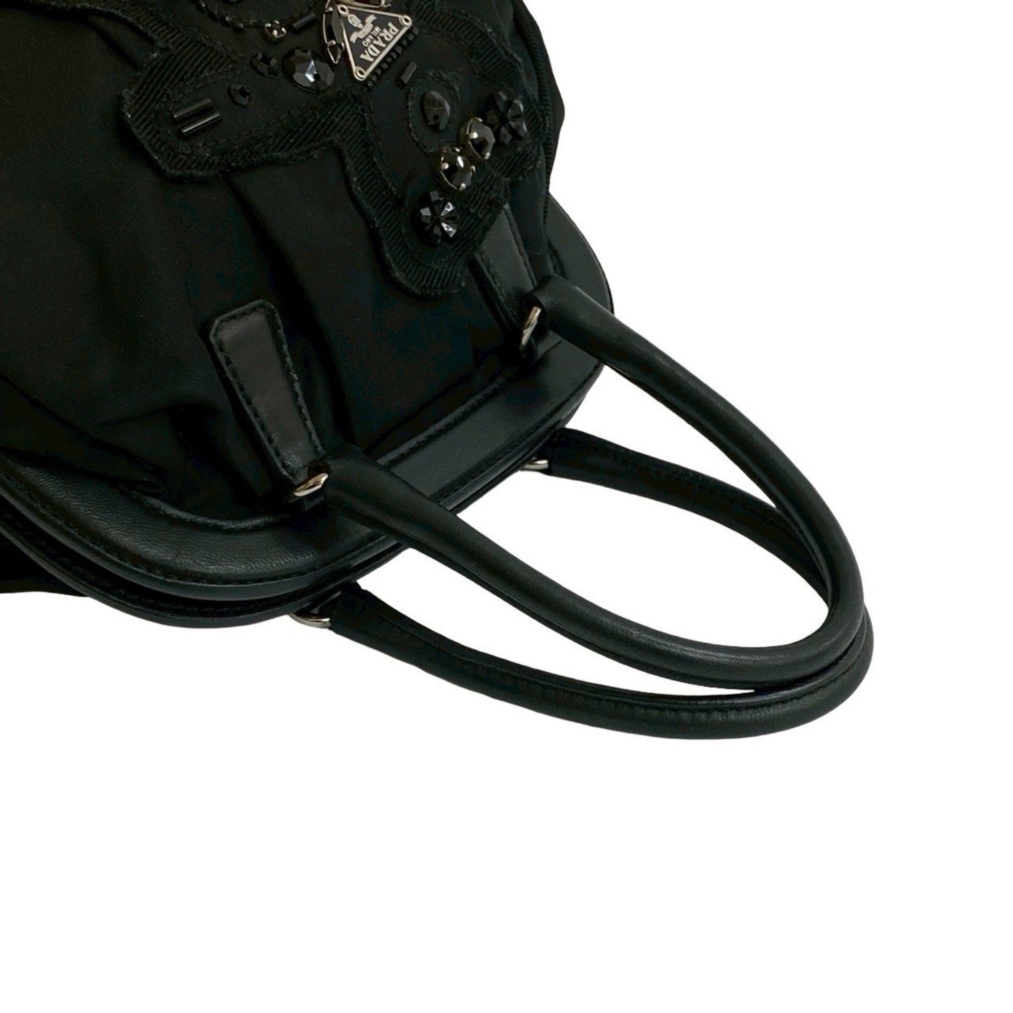 Prada Nylon Black Handbags