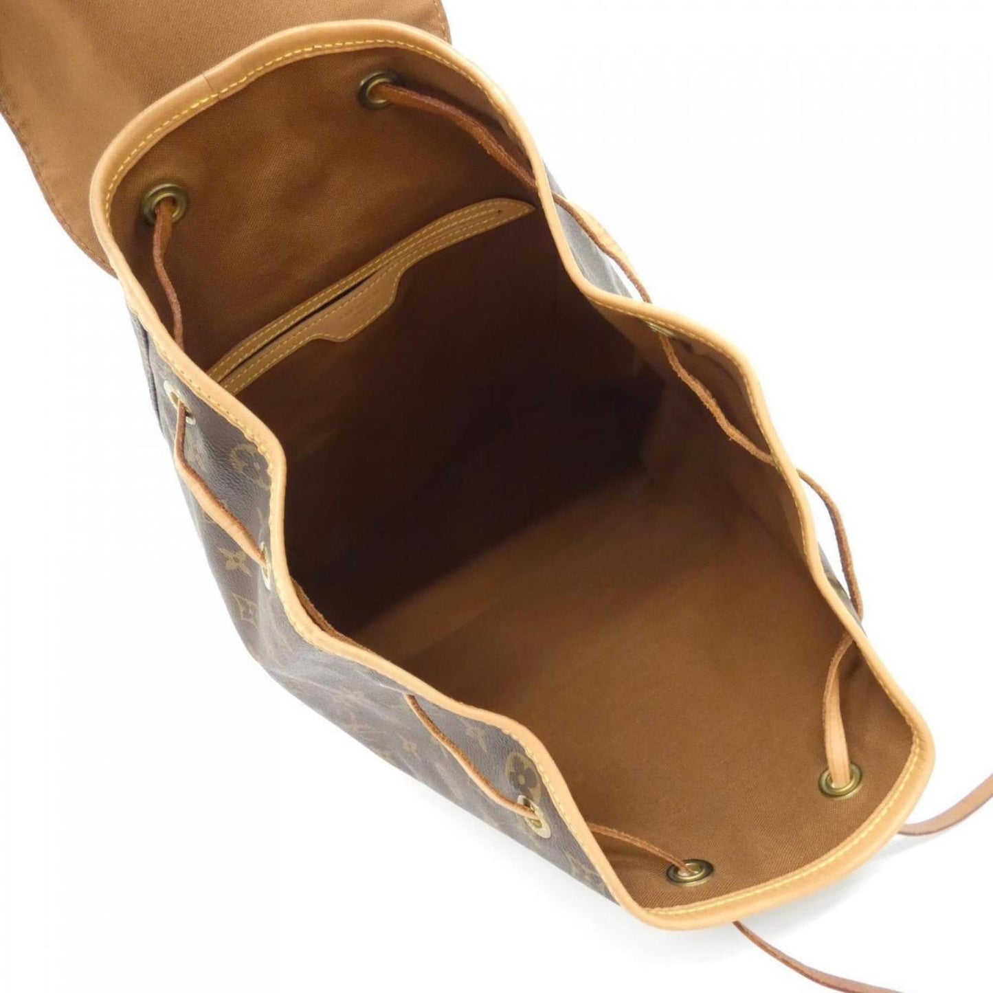 Louis Vuitton Coated Canvas Brown Backpacks