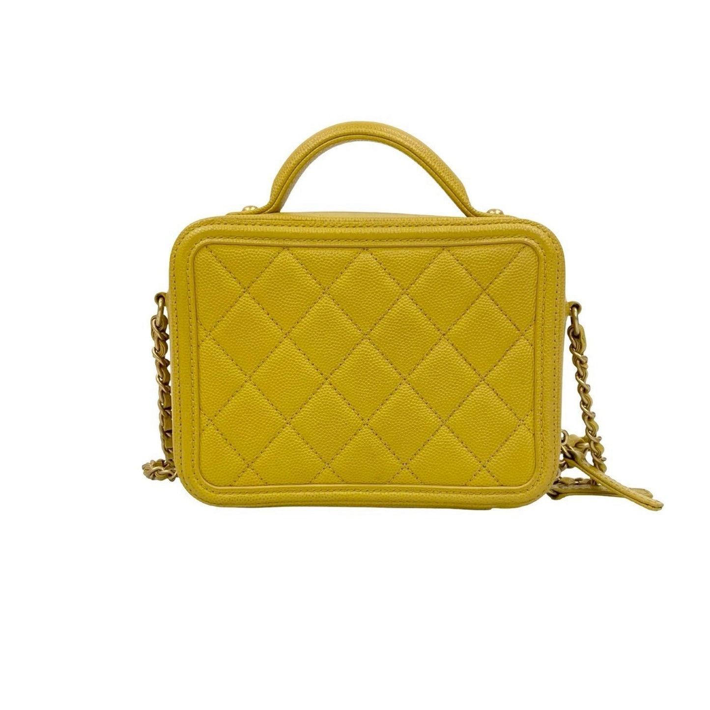Chanel Calfskin Yellow Shoulder Bags