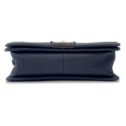 Chanel Calfskin Blue Shoulder Bags