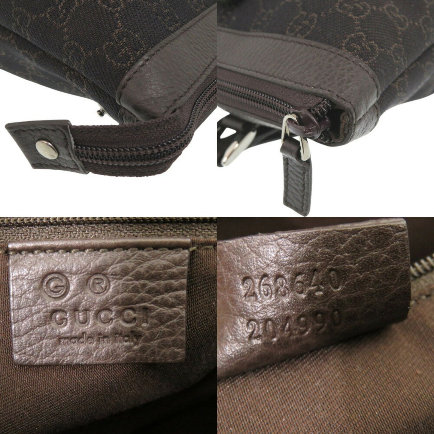 Gucci Canvas Brown Tote Bags