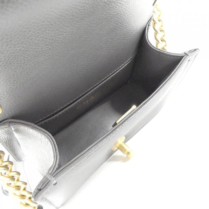 Chanel Calfskin Gray Shoulder Bags