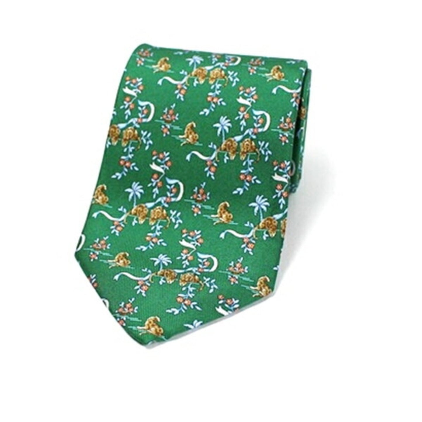 Salvatore Ferragamo Silk Green Ties