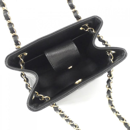 Chanel Calfskin Black Shoulder Bags