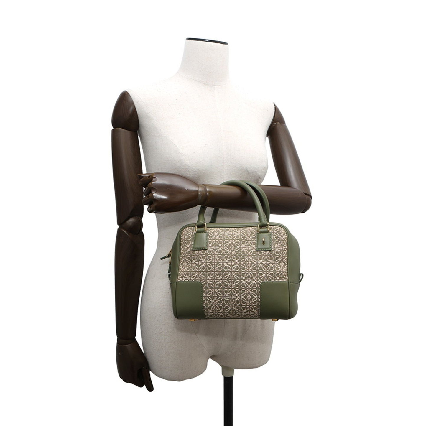 Loewe Canvas Green Handbags