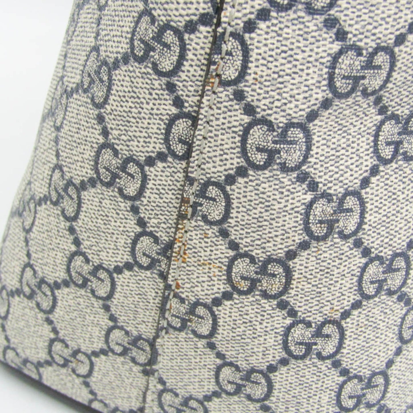 Gucci Coated Canvas Blue Shoulder Bags