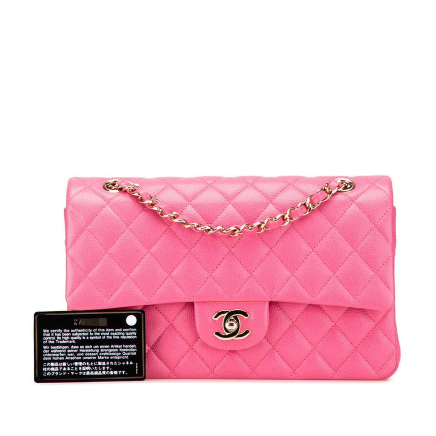 Chanel Calfskin Pink Handbags
