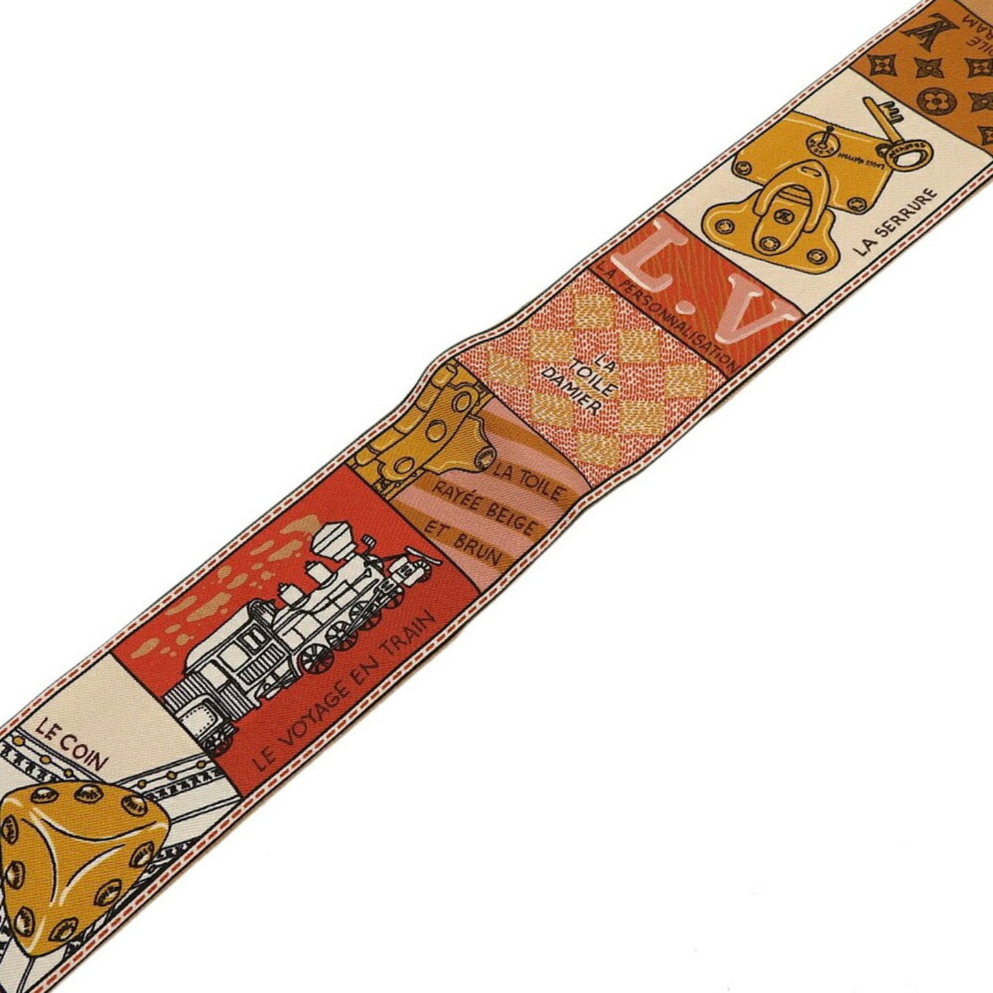 Louis Vuitton Silk Brown Scarves