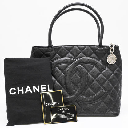 Chanel Calfskin Black Handbags