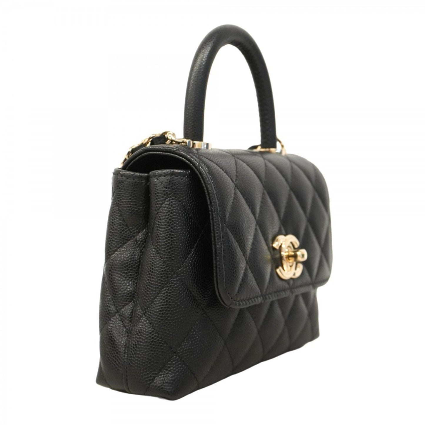 Chanel Calfskin Black Handbags