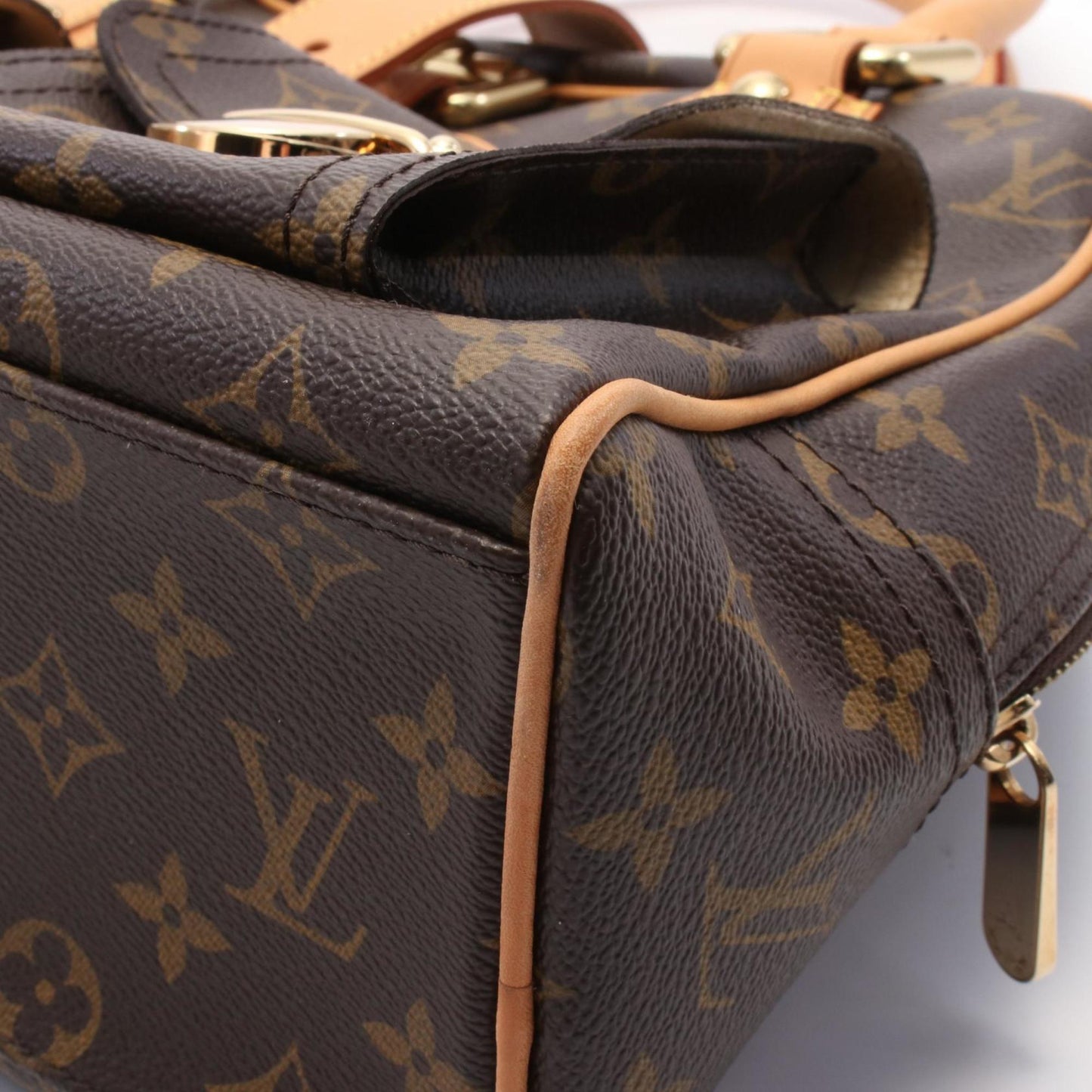 Louis Vuitton Coated Canvas Brown Handbags