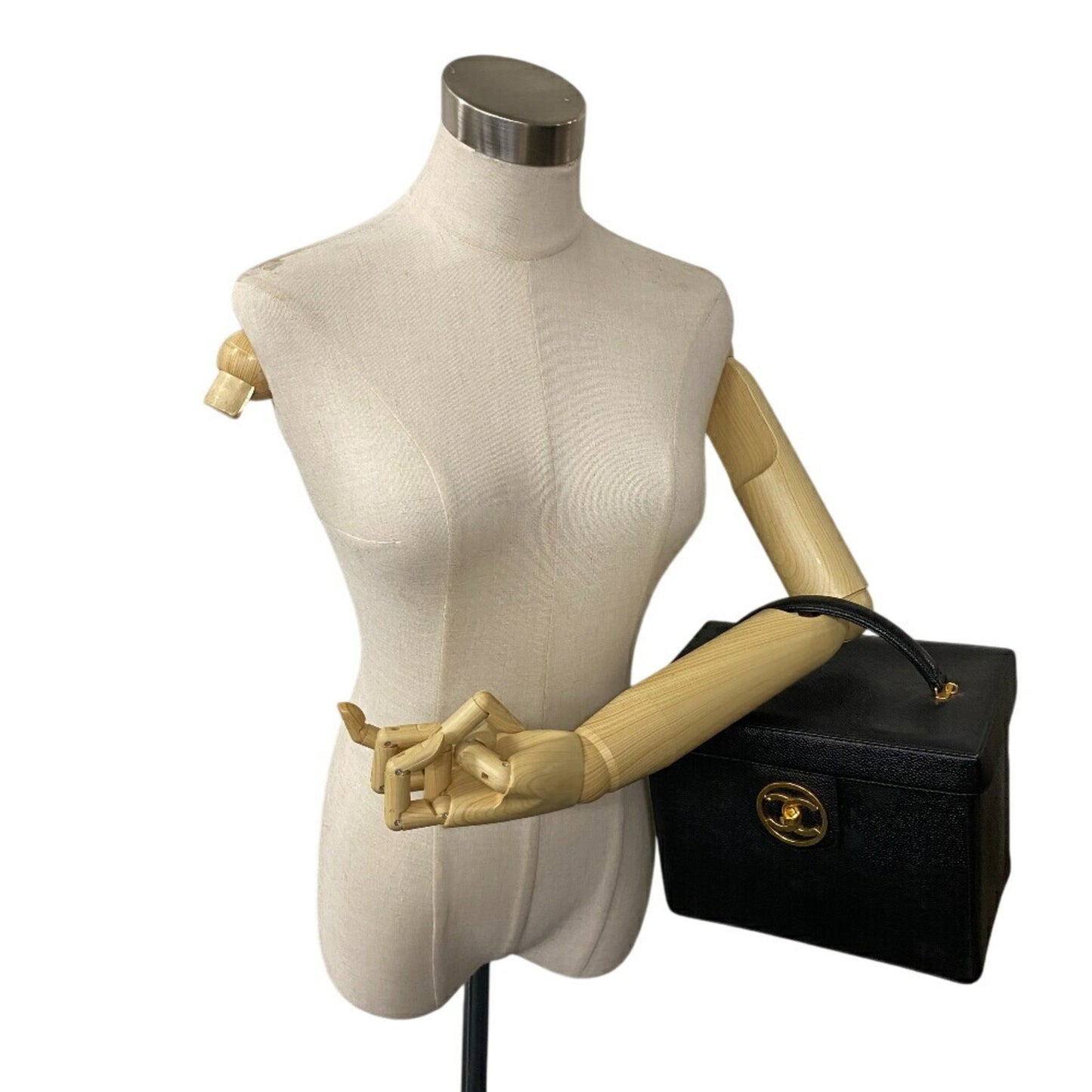 Chanel Calfskin Black Handbags