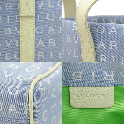 Bvlgari Canvas Blue Handbags