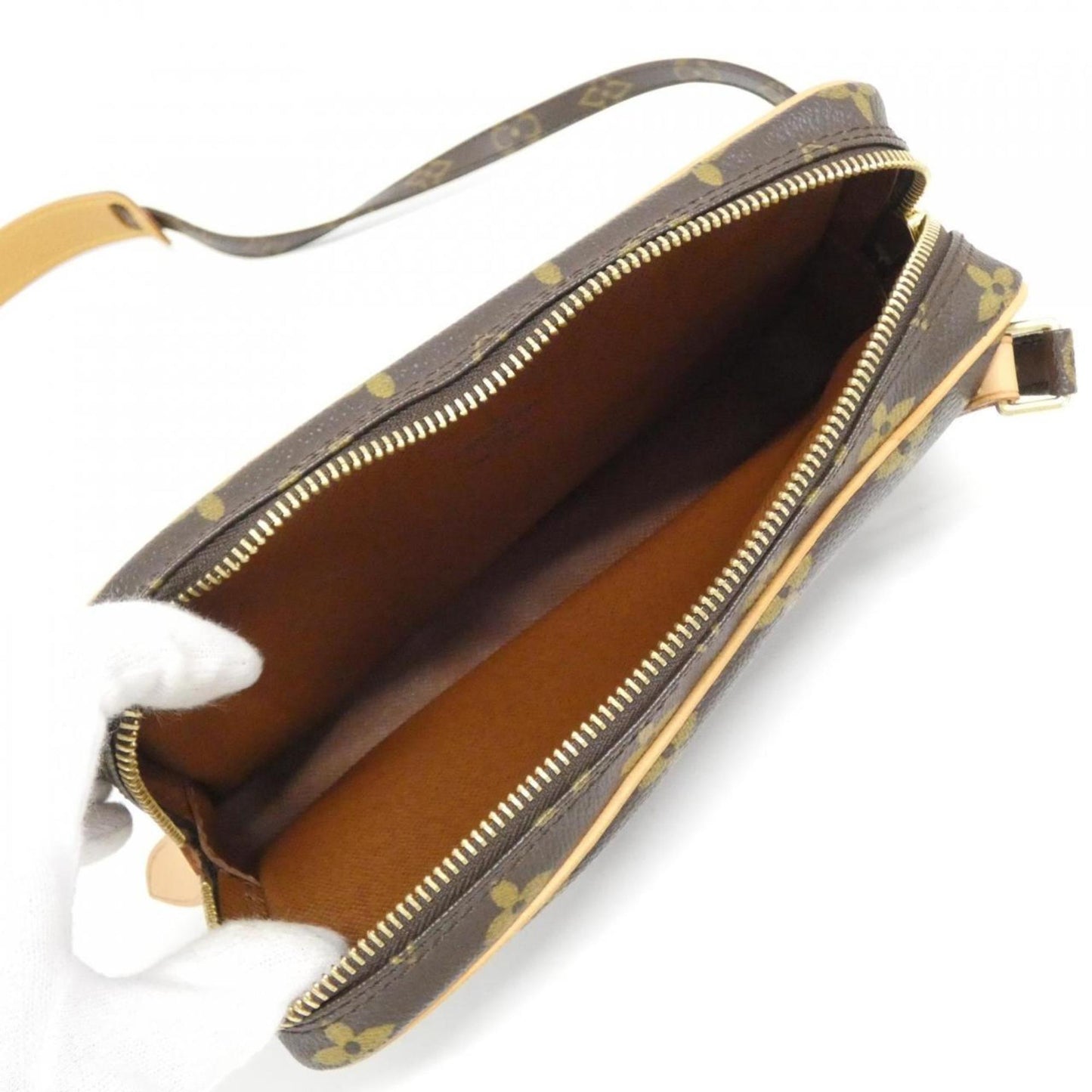 Louis Vuitton Coated Canvas Brown Shoulder Bags