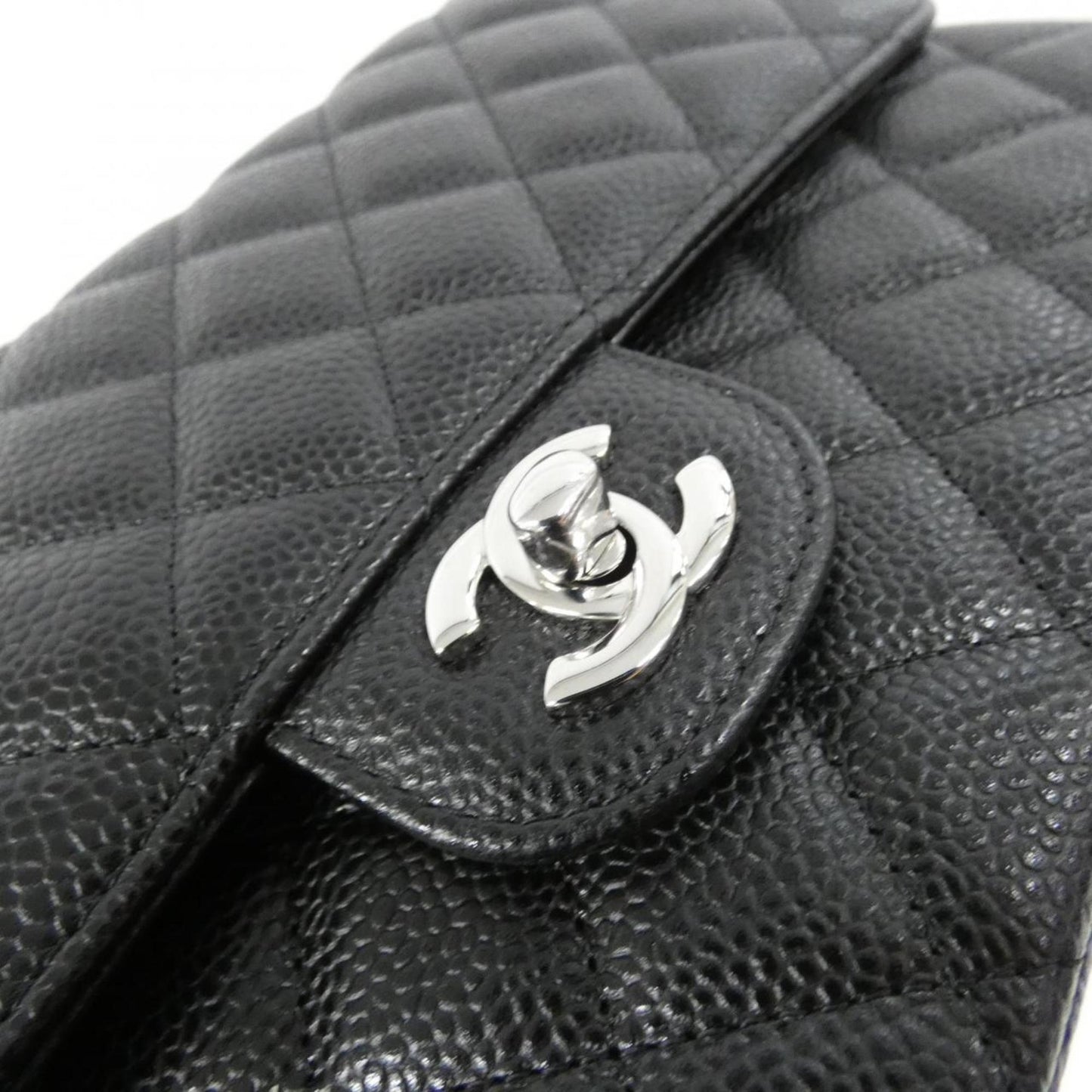 Chanel Calfskin Black Shoulder Bags