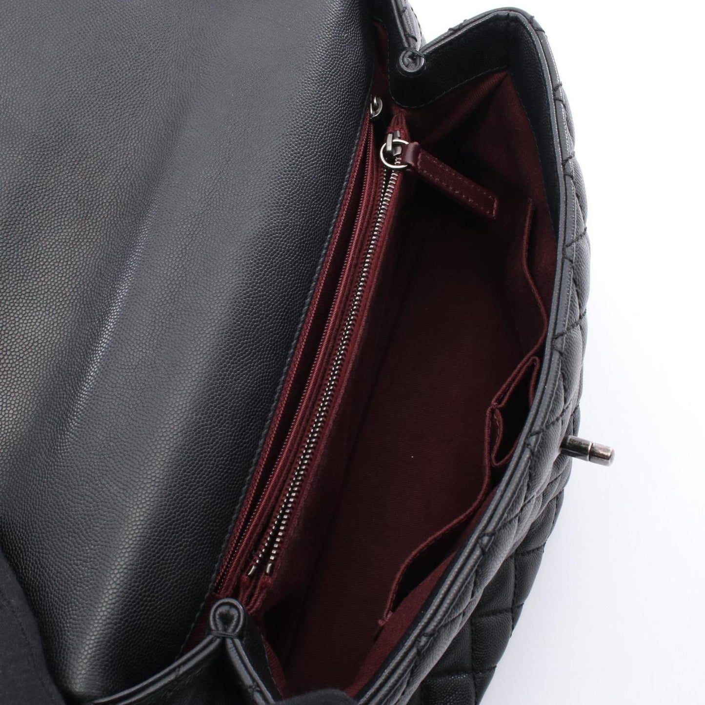 Chanel Calfskin Black Handbags